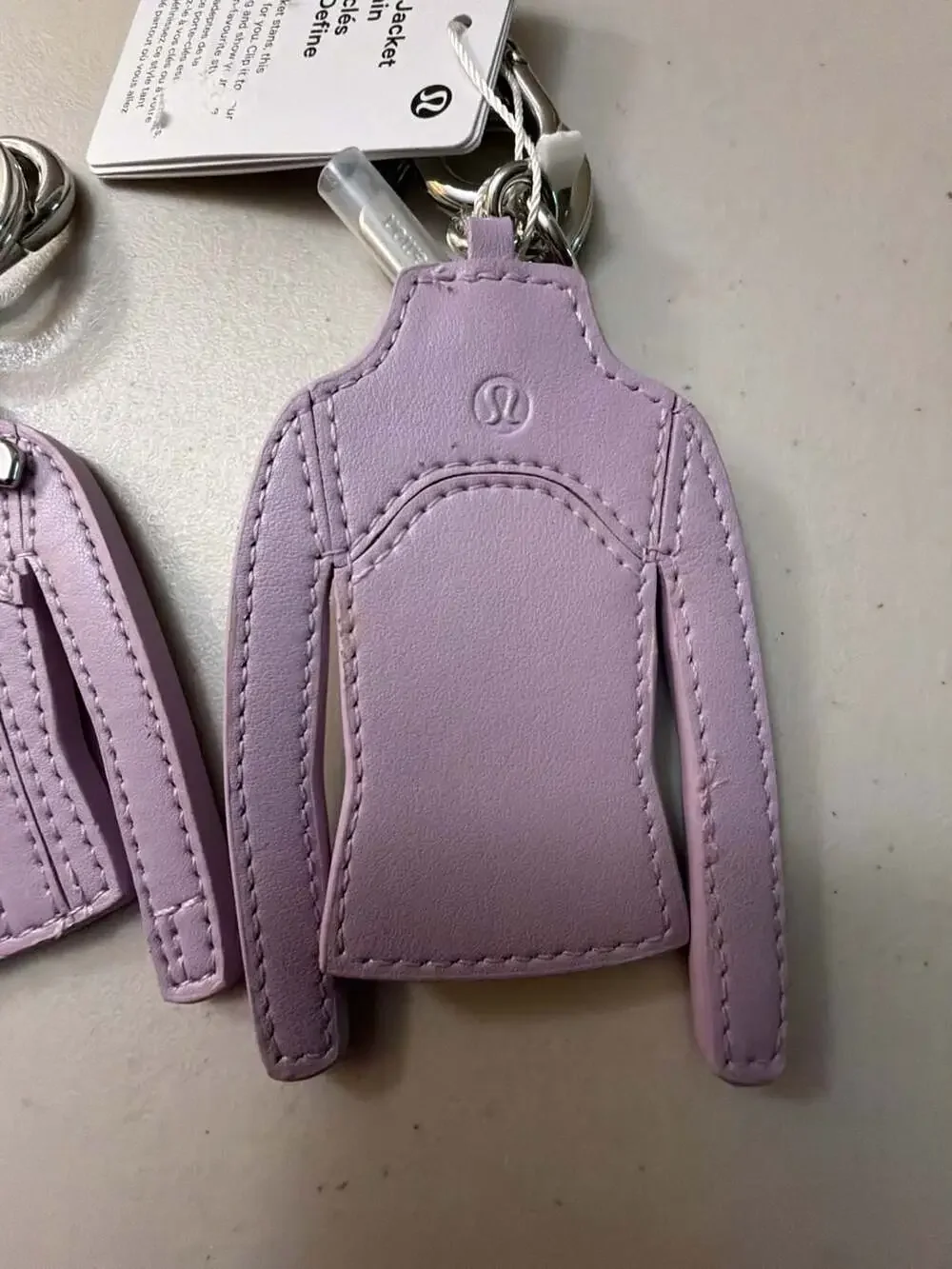 Lululemon Define Jacket Keychain Lilac Lavender Set of 2